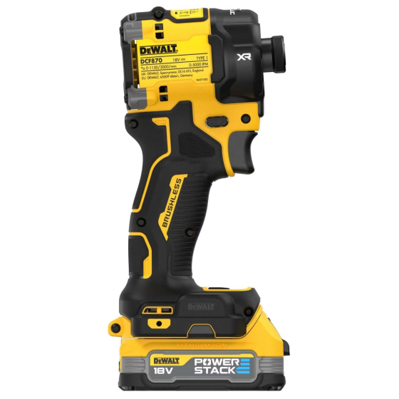 DeWalt DCF870E2T-QW Visseuse à chocs 3 Vitesses 18V 56Nm XR 2x1.7Ah POWERSTACK avec Coffret T-STAK