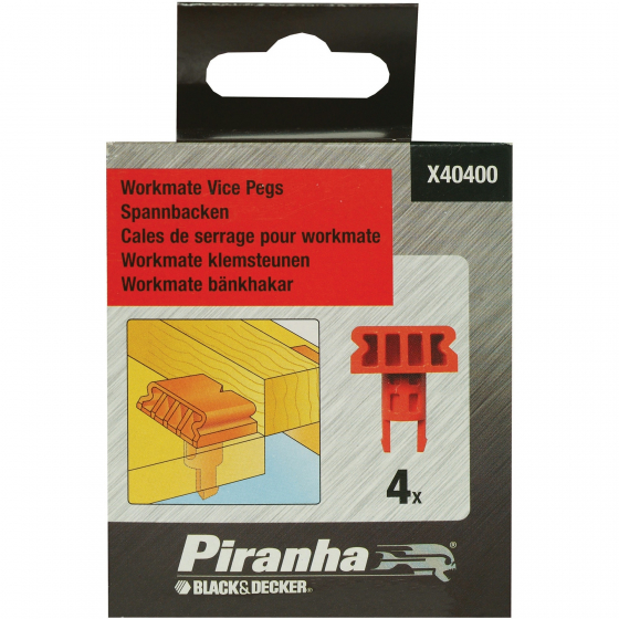 B&D X40400 Cales de Serrage pour établi Workmate (x4)