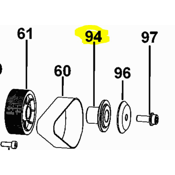 Dewalt Collet intérieur pour scie DCS777, DW770, DW771, DW777 (N292720) Dewalt Collet intérieur pour scie DCS777, DW770, DW771, DW777 (N292720)