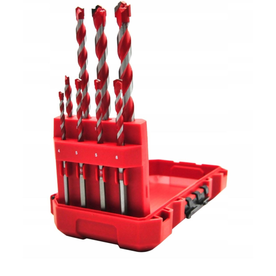 Milwaukee Coffret de 8 Forets béton ø4 à 12mm carbure avec méplats (4932493881) Milwaukee Coffret de 8 Forets béton ø4 à 12mm carbure avec méplats (4932493881)