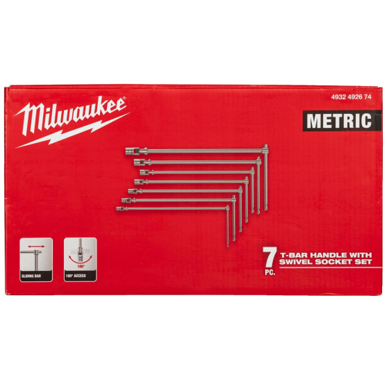 Milwaukee Jeu de clés à douilles en T (4932492674)