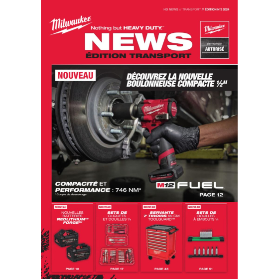 Milwaukee Catalogue HD News transport édition N° 2 (2024)