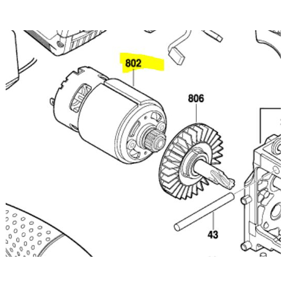 Bosch Moteur pour Scie sauteuse GST 14.4V (2607022830)