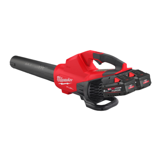 Milwaukee M18 F2BL-802 Souffleur Brushless 18V Fuel double batteries 2x8.0Ah FORGE (4933499229)