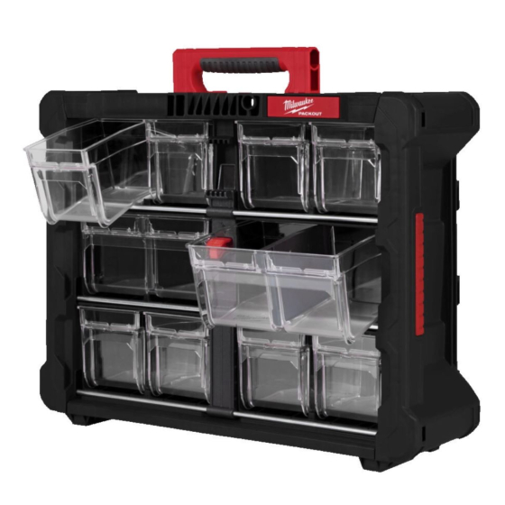 Milwaukee Organisateur TIP BIN Packout 10 Bacs (4932498323)