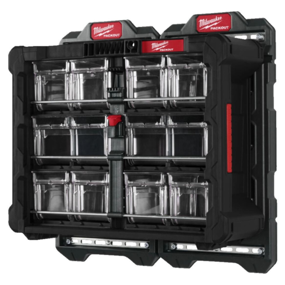 Milwaukee Organisateur TIP BIN Packout 10 Bacs (4932498323)