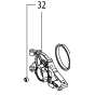 Metabo Bride moteur complet pour scie TS 254 M (341006750)