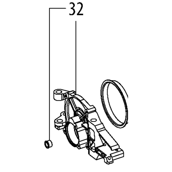 Metabo Bride moteur complet pour scie TS 254 M (341006750)