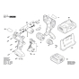 Bosch module électronique pour perceuse GSR 18V-LI (2607202511)