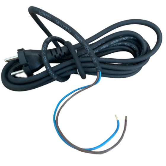 Bosch Câble d'alimentation H05VV-F 2x1mm² 3.8 m (1607000386)