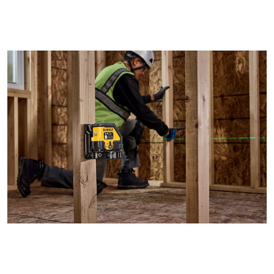 DeWalt DCLE14201GB-XJ Niveau laser croix verts USB-C DeWalt DCLE14201GB-XJ Niveau laser croix verts USB-C