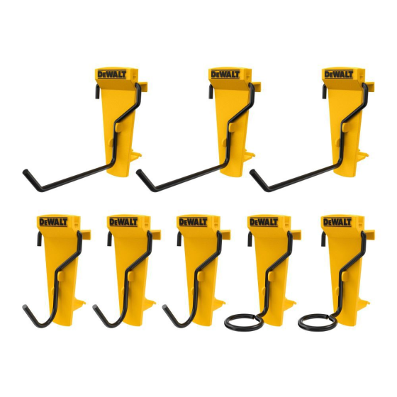 DeWalt DXL Lot de 8 crochets simples pour outillage à main (DWST82816-0) DeWalt DXL Lot de 8 crochets simples pour outillage à main (DWST82816-0)