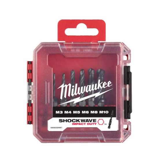 Milwaukee Coffret Forets taraudeurs HSS-G M3, M4, M5, M6, M8, M10 (4932498267)