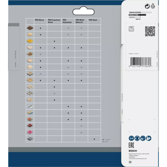 Lame de scie circulaire ø190x30x2.6mm 12 Dts pour le bois (2608640633)