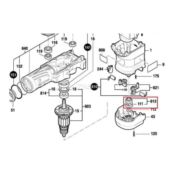 Bosch 1607000C40 Roulement à billes