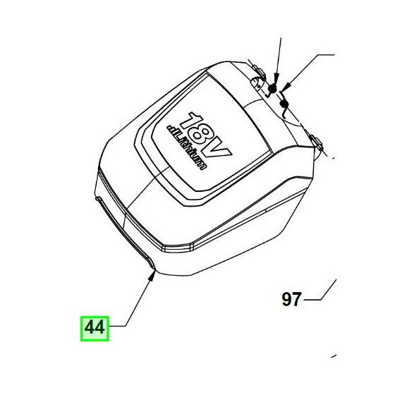Ryobi Couvercle (5131043027)