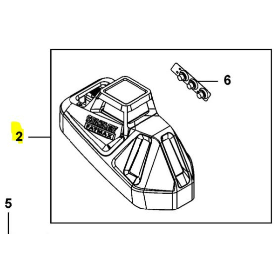 Stanley Carcasse supérieur pour laser multi-lignes (N536411)