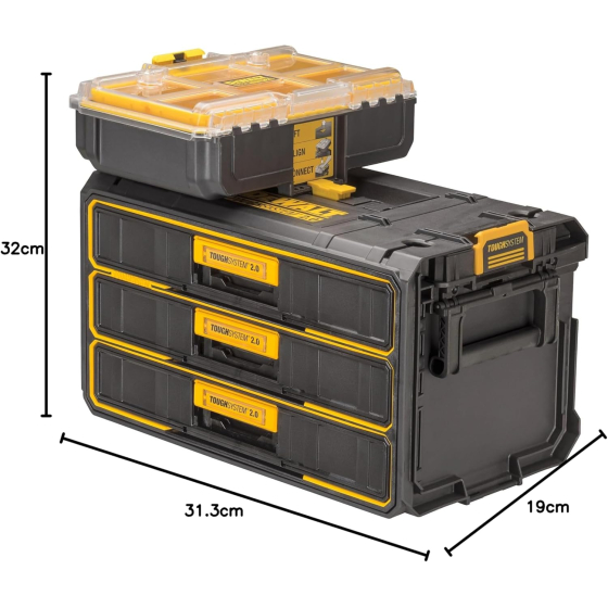 DeWalt DXL DWST08330-1 Coffret 3 tiroirs TOUGHSYSTEM 2.0 DeWalt DXL DWST08330-1 Coffret 3 tiroirs TOUGHSYSTEM 2.0