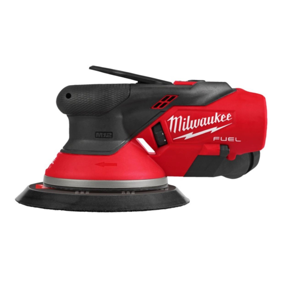 Milwaukee M12 FROS2.5-0 Ponceuse orbitale excentrique 2.5mm 12V ø150mm FUEL (4933493647)