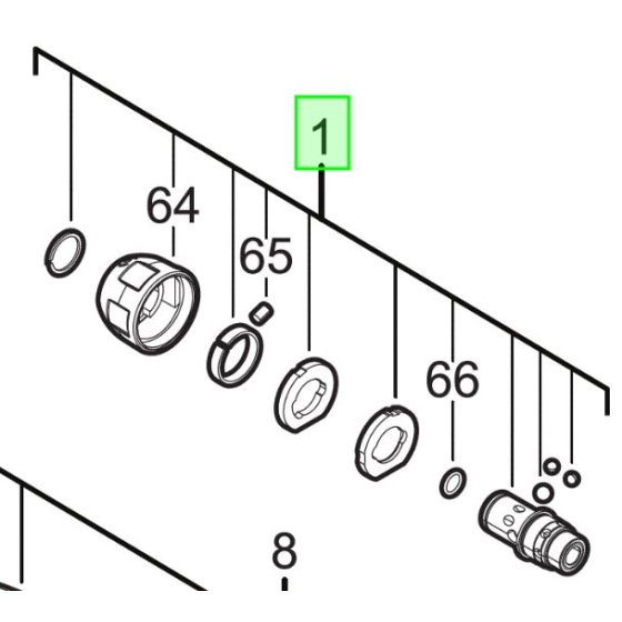 Milwaukee Mandrin Fixtec SDS-Plus pour perforateur sans fil HD18HX, M18BLHX (201876001)
