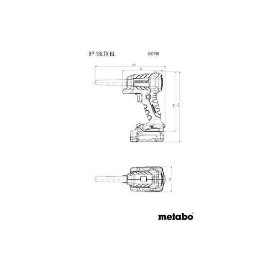 Metabo Soufflette sans fil BP 18 LTX BL 18V Brushless (600798850) Metabo Soufflette sans fil BP 18 LTX BL 18V Brushless (600798850)