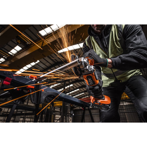 AEG BEWS18-125BLPX2-602C Meuleuse d'angle 125mm brushless 2x6Ah HD (4935492638)