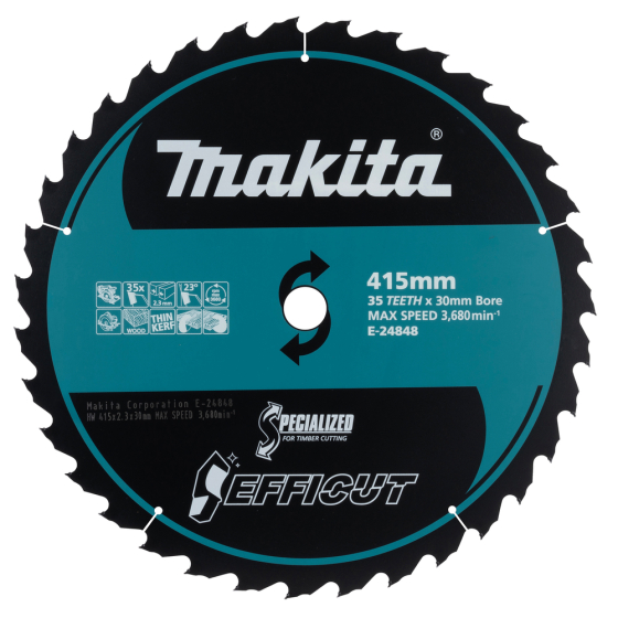 Makita E-24848 Lame Efficut pour scie circulaire ø415 x 30 x 35Dts pour le bois