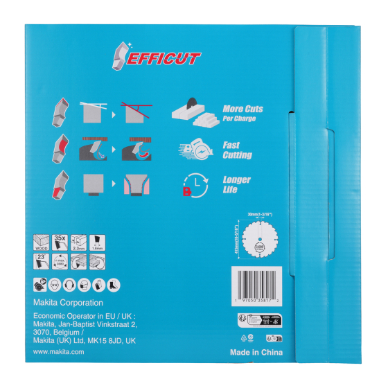 Makita E-24848 Lame Efficut pour scie circulaire ø415 x 30 x 35Dts pour le bois