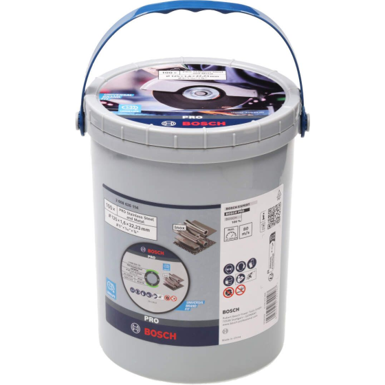 Bosch x100 Disques à tronçonner PRO Inox & métal ø125x16mm (2608626114)