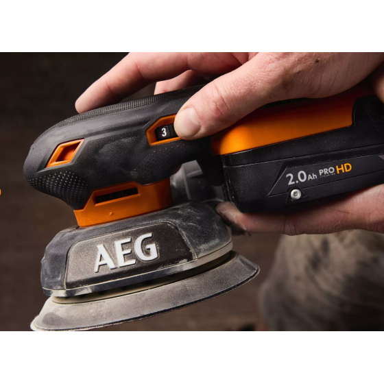 AEG BEX18SBL-125-0 Ponceuse excentrique ø125mm sans fil 18V (4935498212)