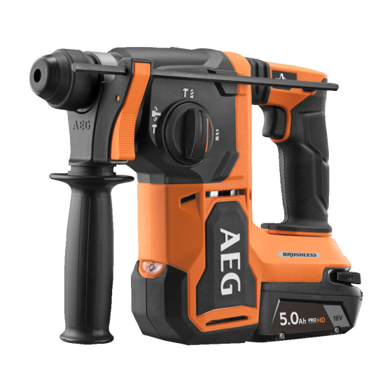 AEG BBH18BL2-602MB Perforateur SDS+ sans fil 18V 2x6Ah (4935500110) AEG BBH18BL2-602MB Perforateur SDS+ sans fil 18V 2x6Ah (4935500110)