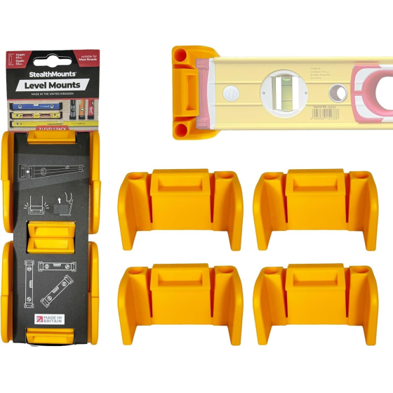 StealthMounts Supports de niveaux Jaune OM-LM-YLW-2