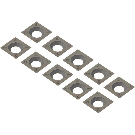Metabo Lot 10 Couteaux réversible en carbure pour fraiseuse LF724 & LF850 (630545000)