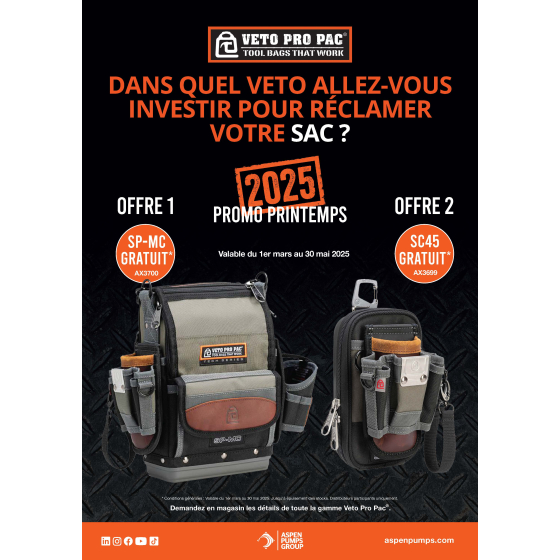 Veto Pro Pac Promotions de printemps 2025