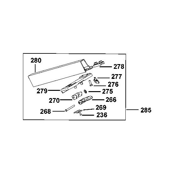 Dewalt 869231-04 Sous Ensemble Guide D27111, D27112, D27113