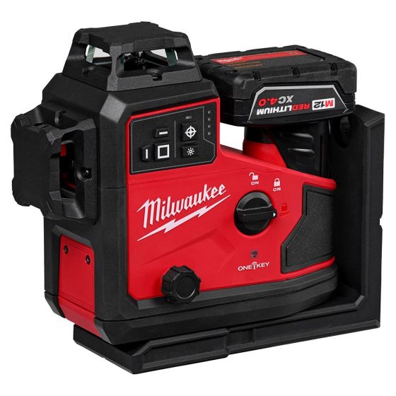 Milwaukee M12 A3PLO-401C Laser Vert 3 Lignes 360° 1x4.0Ah avec alignement automatique (4933478102) Milwaukee M12 A3PLO-401C Laser Vert 3 Lignes 360° 1x4.0Ah avec alignement automatique (4933478102)