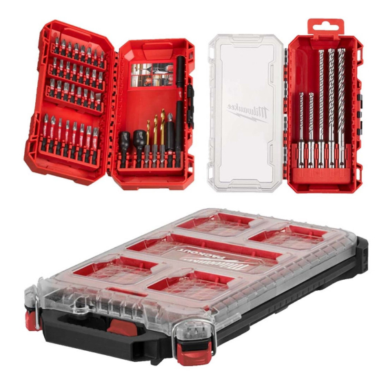 Milwaukee Coffret de 45 Embouts de Vissage & forets de perçage Packout (4932499761)