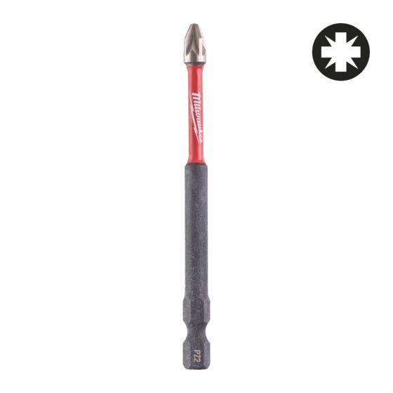 Milwaukee Embouts PZ2 de Vissage Shockwave 90mm (4932430867)