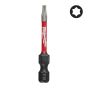 Milwaukee x1 Embout Torx 10 de Vissage Shockwave 50mm (4932471570)