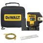 DeWalt DCLE14251GB-XJ Niveau laser croix + 5 points 3x180° verts USB-C