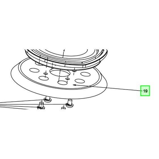 AEG Plateau de ponçage ø125mm pour ponceuse BEX18SBL-125 (4931506582)