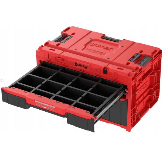 Qbrick System ONE Coffret à outils 2 tiroirs Plus 2.0 RED Ultra HD (SKRQONED2PCZEPG003)