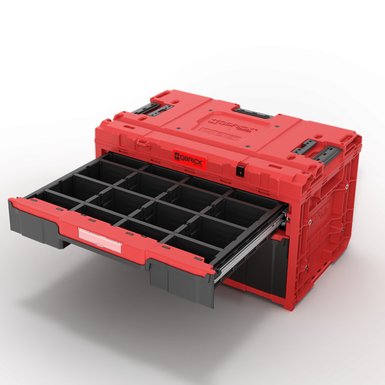Qbrick System ONE Coffret à outils 2 tiroirs Plus 2.0 RED Ultra HD (SKRQONED2PCZEPG003)