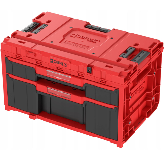 Qbrick System ONE Coffret à outils 2 tiroirs Plus 2.0 RED Ultra HD (SKRQONED2PCZEPG003)