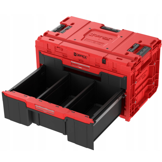Qbrick System ONE Coffret à outils 2 tiroirs Plus 2.0 RED Ultra HD (SKRQONED2PCZEPG003)