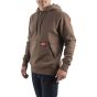 Milwaukee Sweat à capuche Hoodie de travail marron (S/M/L/XL/XXL)