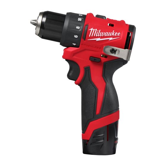 Milwaukee M12 BLDDRC-202C Perceuse, Visseuse 12V Brushless 2x2.0Ah (4933499686)