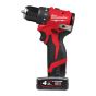 Milwaukee M12 BLDDRC-402C Perceuse, Visseuse 12V Brushless 2x4.0Ah (4933499688)