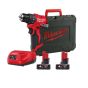 Milwaukee M12 BLDDRC-402C Perceuse, Visseuse 12V Brushless 2x4.0Ah (4933499688)