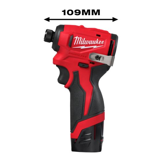 Milwaukee M12 BLIDRC-202C Visseuse à choc compact 12V 2x2.0Ah (4933499690)